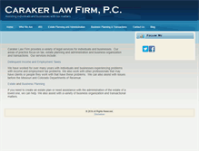 Tablet Screenshot of carakerlawfirm.com